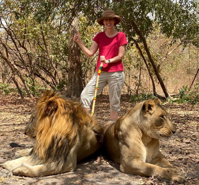 Dr. Mari Kay Evans-Smith on Safari