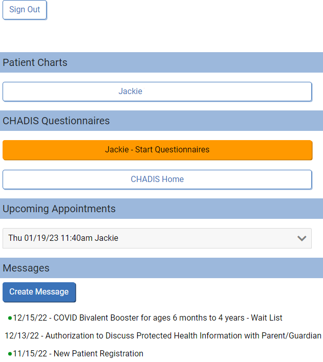 Patient Portal Home Patient Portal Home